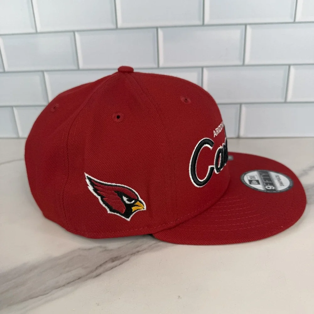 Arizona Cardinals Hat Cap Snap Back Script Mens‎ One Size NFL 9Fifty New Era